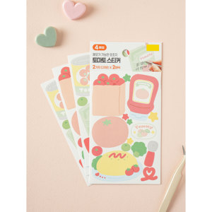 Acquista 4 notevoli adesivi decorativi al pomodoro Mojo George - Product Image 1