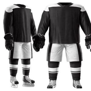 Uniformes de hockey sur glace de haute qualité, entièrement sublimés, col en V, polyester régulier, uniformes de hockey sur glace - Product Image 5