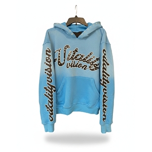 Proveedor de Sudaderas con Logotipo Personalizado en EE. UU., Sudadera con Estampado Puff, Pedrería y Efecto Desgastado, Directo de Fábrica - Product Image 3