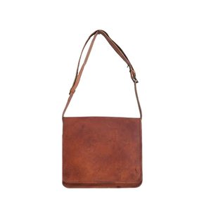 Sac messager vintage en cuir véritable pour homme, grand, durable, de haute qualité, fermeture à boucle, sangle réglable, utilisation quotidienne toutes saisons - Product Image 3