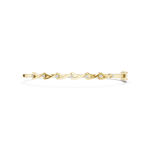 Yellow Gold Diamond X Pattern <b>Bangle</b> <b>Bracelet</b> for Women Elegant Hinged Cuff <b>Bracelet</b> Luxury Fashion Jewelry Gift Wholesale - Product Image 2