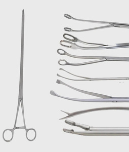 Ensemble de 7 instruments chirurgicaux thoraciques VATS pour chirurgie thoracique mini-invasive et procédures thoraciques vidéo-assistées - Product Image 1