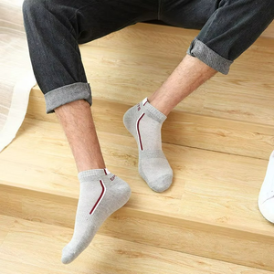 Fashion Cotton Men Solid Colour <b>Breathable</b> Low Cut Short Ankle Sports <b>Socks</b> - Product Image 4
