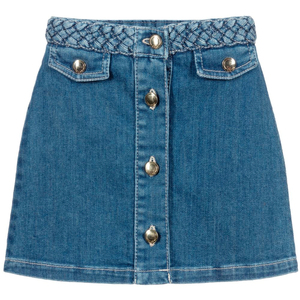 Minifalda Vaquera para Mujer, Lisa, de Secado Rápido, 100% Algodón, Invierno, para Niñas, Ropa de Bebé - Product Image 1