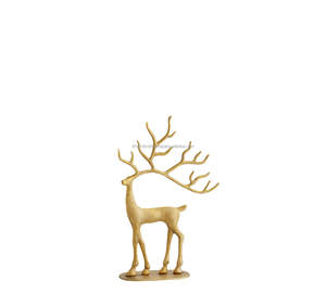 Décoration de table en métal en forme de renne pour salle à manger de style campagnard, avec un charme festif saisonnier - Product Image 2