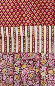 Tela de Algodón Hecha a Mano en India, Tela Estampada a Mano Sanganeri de Jaipur, Material para Confección de Vestidos - Product Image 5
