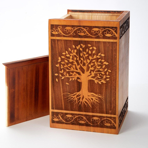 Urnas de Cremación de Madera Natural Ecológicas de Estilo Americano Moderno Hechas a Mano de Súper Calidad - Product Image 4