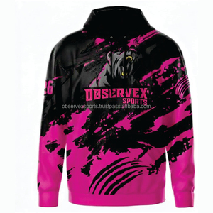 Sudadera con Capucha Personalizada por Sublimación, Venta al Por Mayor, Impresión 3D, MOQ Bajo, OEM, Ropa Deportiva Transpirable de Forro Polar, Sudadera Urbana con Bolsillos para Primavera - Product Image 1