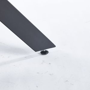 Mesa de Comedor Redonda de 47.2 Pulgadas para Oficina o Cafetería, Diseño de Patas Cruzadas - Product Image 4