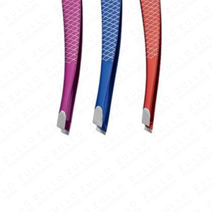Ensemble de pinces à épiler professionnelles en acier inoxydable, impression personnalisée, pointe inclinée aiguisée, outils de beauté personnalisés, OEM - Product Image 4