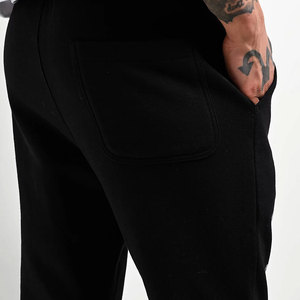 Pantalones Deportivos de Pierna Recta Negros para Hombre con Estampado de Llamas Azules, Cintura Elástica, Estilo Urbano, Transpirables, de Algodón - Product Image 5