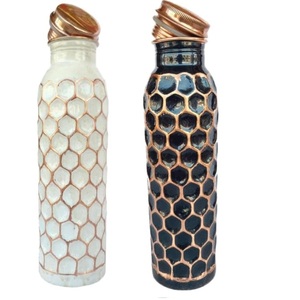 Kitchenware Fruits juice Storage Enamel Finishing <b>Copper</b> Water <b>Bottle</b> Storage Hot Water <b>Drinking</b> 100% Pure <b>Copper</b> <b>Bottle</b> - Product Image 6