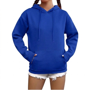 เสื้อแจ็คเก็ตฮู้ดซิปสั้นทรงหลวมสีพื้นสไตล์ลำลองสำหรับฤดูใบไม้ผลิ ฤดูใบไม้ร่วง ฤดูหนาว คอลเลคชั่นใหม่ ผ้าถัก ดีไซน์ปักลายด้านหน้า - Product Image 5