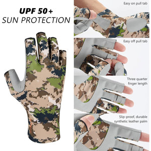 Guantes de Vela Highland con Estampado a Color para Hombre y Mujer, Guantes sin Dedos con Protección UV UPF 50+ - Product Image 3