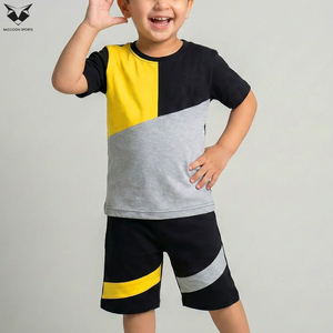 ชุดเซ็ตเสื้อผ้าเด็กชาย 2 ชิ้น ผ้าฝ้ายพรีเมียม เนื้อนุ่ม ระบายอากาศดี ทรงปกติ แขนสั้น เหมาะสำหรับฤดูร้อน - Product Image 3