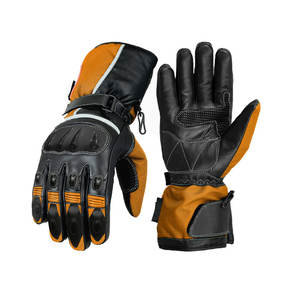 Gants de moto en cuir véritable professionnels, gants de moto vintage à doigts entiers, fabriqués au Pakistan 2026 - Product Image 1