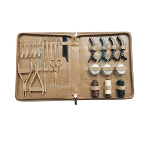 Kit d'outils professionnels pour extensions de cheveux – Haute performance et qualité supérieure – Couleur beige avec option de personnalisation du logo - Product Image 1