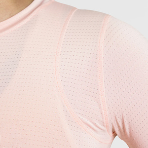 T-shirt de sport pour femme de haute qualité, col rond, manches courtes, coupe ajustée, pour la course à pied, l'été - Product Image 5