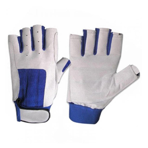 Gants de navigation à doigts coupés en cuir respirant, gants de bateau en cuir synthétique pour hommes à doigts courts, prix de gros abordable - Product Image 5