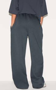 Ensemble de survêtement de sport d'hiver en molleton bouclette pour femme, taille 2XL, motif uni, t-shirt et pantalon de jogging taille haute, 2 pièces - Product Image 4