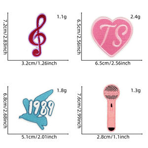 Set de Parches Termoadhesivos Bordados con Iconos Pop Mixtos - Product Image 3