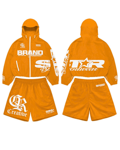 Custom Solid Lightweight <b>Knitted</b> Windbreaker High Quality Breathable Nylon Men's Summer Sport Stand Collar Custom Print <b>Set</b> - Product Image 1