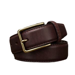 Cinturones de Cuero de Primera Capa de Piel de Vaca Vintage de Moda en Oferta, Cinturones de Jeans para Mujer con Hebilla de Cobre Genuino - Product Image 3