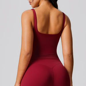 Ensemble de sport en nylon personnalisé, tenue de yoga une pièce, vêtements de sport, combinaisons une pièce pour femmes, combinaisons dos nu - Product Image 2