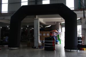 Arco Inflable Negro con Impresión de Logotipo Personalizable, Impermeable y Duradero, Bomba de Aire Eléctrica, Más de 3.6 m de Altura, para Eventos Publicitarios - Product Image 2