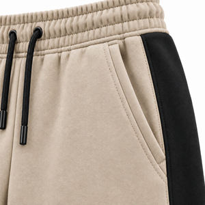 Heavyweight Fleece Sweatpants Custom Track Joggers Relaxed Fit Casual <b>Trousers</b> With Side Panels Elastic Waist For <b>Men</b> - Product Image 5