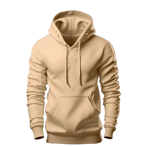 Unisex <b>Pink</b> Hooded <b>Sweatshirt</b> Regular Fit Casual Solid Color Pocket Front Design French Terry Knitted Hoodie - Product Image 2