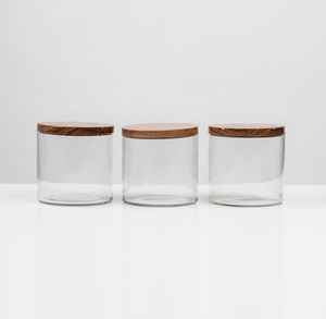 Pot à bougie en verre mat transparent de haute qualité, vente en gros au meilleur prix de gros - Product Image 2