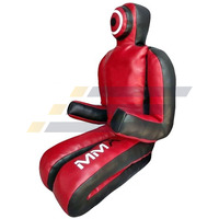 Mannequin de boxe en cuir rempli de sable, robuste, pour adultes, à position debout