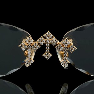 Lunettes de soleil carrées sans monture en cristal de qualité supérieure, branches en bois légères, unisexe, pour fêtes, voyages, usage quotidien et extérieur - Product Image 5