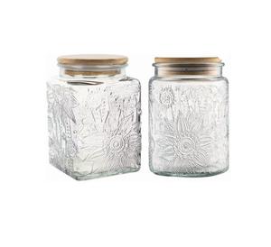 Recipientes de Vidrio para Almacenamiento con Tapa, Frascos para Dulces con Tapa, Recipientes de Vidrio para Almacenamiento de Alimentos para la Cocina, la Encimera y el Despensa - Product Image 3