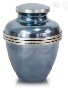 Urnas de Cremación de Aluminio Hechas a Mano con Diseño Moderno y Función de Florero de Piso, Urnas para Cenizas Humanas de Alta Calidad Estilo Art Deco - Product Image 1