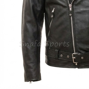 เสื้อแจ็คเก็ตหนังแท้พรีเมียมสำหรับผู้ชาย แฟชั่นฤดูหนาวสุดเท่ห์ วัสดุนุ่ม ทนทาน สไตล์คลาสสิก สตรีทแวร์ - Product Image 4