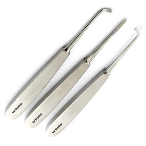 Juego de 3 Elevadores Dentales Warwick-James Rectos, Izquierdo y Derecho, Instrumentos Quirúrgicos para Extracción de Dientes y Elevación de Raíces - Product Image 2