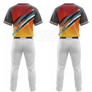 Uniforme de Béisbol Ligero con Logotipo Personalizado, Uniforme de Béisbol Extra Grande a Precio Económico para Hombre - Product Image 3