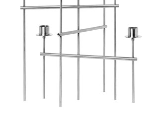 Candelabro Moderno Plateado de 7 Luces, Candelabro Industrial de Metal de Varios Niveles, Centro de Mesa de Lujo para Bodas, Decoración para Hoteles - Product Image 6