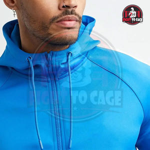 Conjunto de Sudadera con Capucha y Pantalones Cortos de Dos Piezas, Transpirable, Informal, con Cierre de Cremallera, Mezcla de Algodón, para Gimnasio en Casa, Hecho en Pakistán, Otoño 2026, Precio al por Mayor - Product Image 5