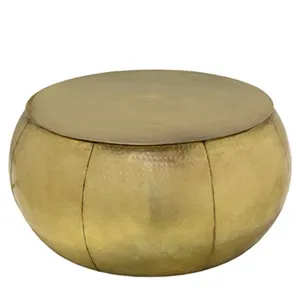 Meubles décoratifs Fabrication et fournisseur de tables basses par l'Inde Design élégant Forme ronde Table personnalisée pour le sol de l'hôtel - Product Image 1