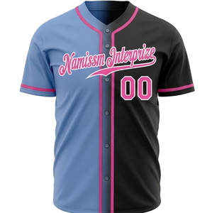 Maillot de baseball USA pour homme, tissu respirant en mesh, imprimé par sublimation, style sportswear avec broderie personnalisée - Product Image 2