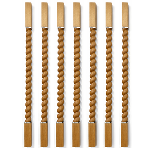 Barandal de Madera Trenzada para Escaleras, Componente Tradicional de Barandal Montado en la Pared - Product Image 1