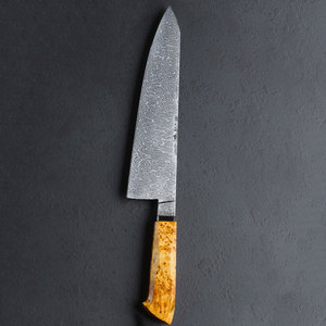 Cuchillo de Chef de Acero de Damasco Hecho a Mano con Mango de Madera, Hoja de Calidad Premium, Ecológico, Apto para Lavavajillas, para Cocina Doméstica y de Restaurante - Product Image 5