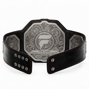 Cinturón de Campeonato de Boxeo y Artes Marciales con Diseño Premium de Placa Metálica, Cinturón de Trofeo de Lucha Libre de Alta Calidad y Duradero - Product Image 2