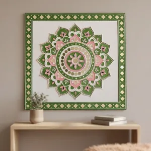 Great Quality Lippan Inspired Mandala Wall Hanging Ornamental Metal <b>Artwork</b> with Intricate Craftsmanship for Home Interior - Product Image 3