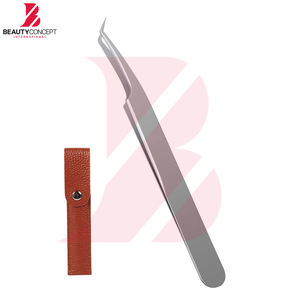 Pinzas para Extensiones de Pestañas, Puntas Curvas y Puntiagudas de Fibra, Producto de la Mejor Calidad, Pinzas para Extensión de Pestañas - Product Image 2