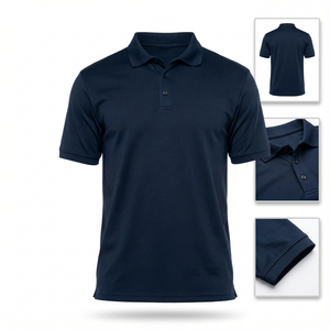 T-shirt Homme Confortable à Manches Courtes, Coupe Classique, Brodé et Imprimé Personnalisé, 100% Polyester, Motif Uni, Respirant, pour Usage Quotidien - Product Image 5