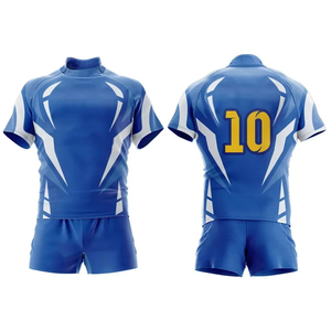 Conjuntos de Uniformes de Rugby de Alta Calidad, Protección UV, Servicio Personalizado OEM, Uniformes de Rugby para Hombre, Verano, Correa Ajustable Delantera - Product Image 4